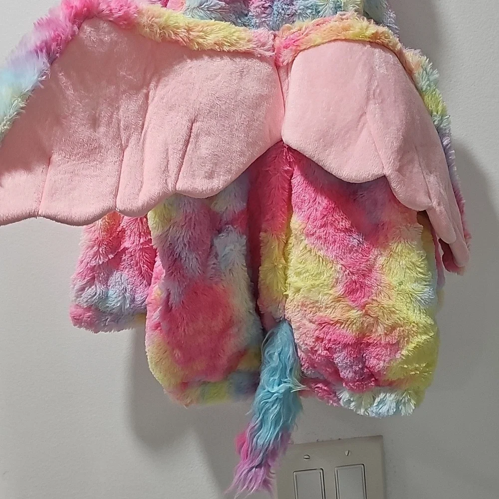 Infant Girls Size 12-18m Hooded Pullover Plush‎ Unicorn Halloween Costume
